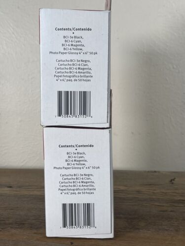 🔥2 X Genuine Canon 3e Black & 6 CMY Ink Cartridges SHIPS NOW🔥