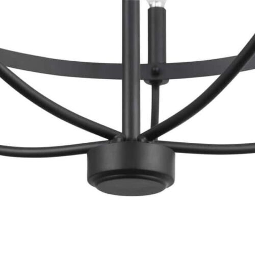 🔥Progress Lighting Camperdown 5-Light Matte Black Chandelier NEW 🔥