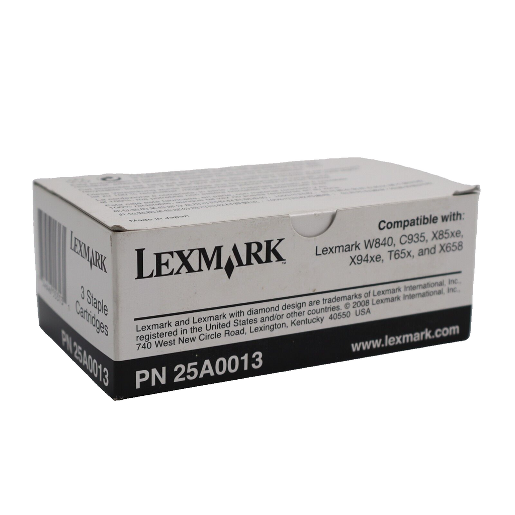 🔥Genuine Lexmark PN 25A0013 Staples 1 Box Total 3 Cartridges 15k Staples NEW🔥