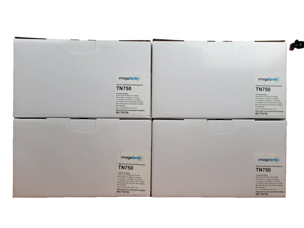 4 X TN750 Toner Cartridge For Brother MFC-8710DW MFC-8810DW HL-5450DW MFC-8910DW