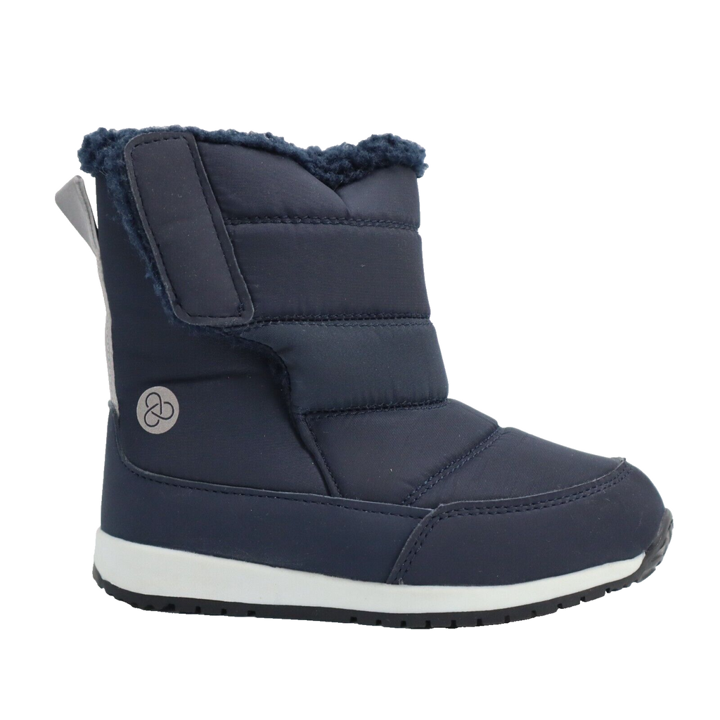 🔥ZELLA Kids' Quilted Fleece Lined Snow Boot, Navy, 9M US, MSRP$40 SHIPS TODAY🔥