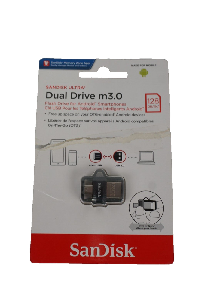 SanDisk 128GB Ultra Dual Drive m3.0 Android Devices Computers SDDD3-128G-G46 2PK