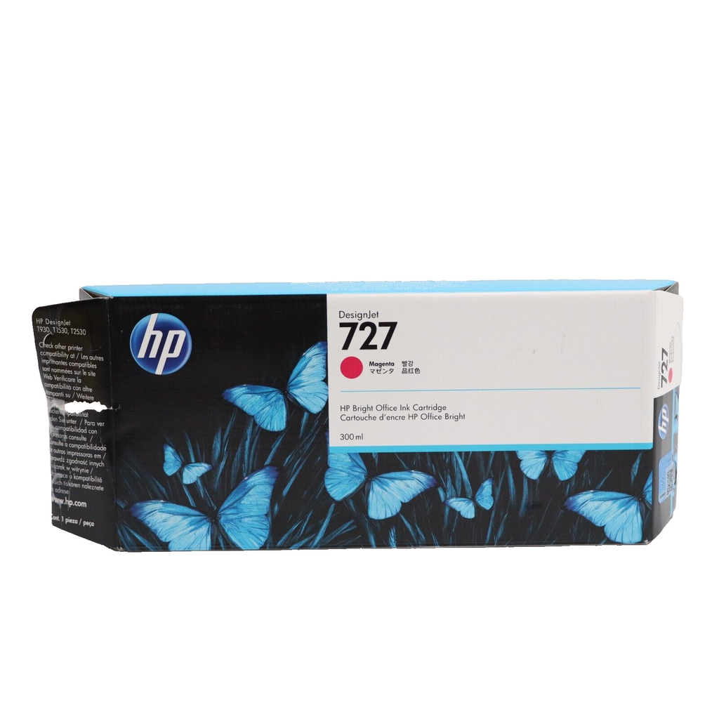 🔥91% Full Genuine HP 727 Magenta 300ml Ink Cartridge F9J77A for DesignJet Oct24