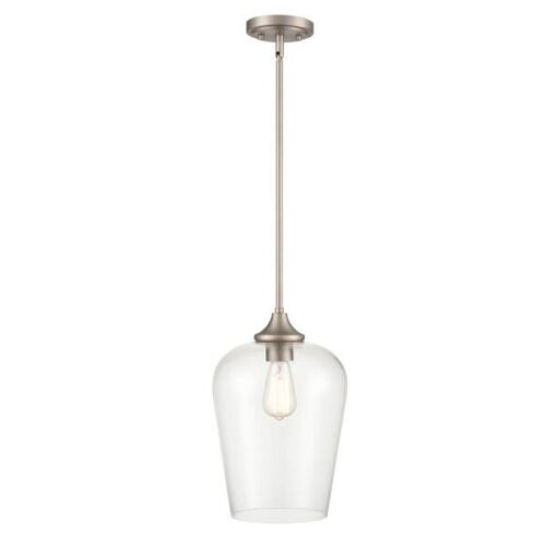 🔥 Millennium Lighting 1-Light 10 in. Satin Nickel Mini Pendant NEW SHIPS NOW🔥